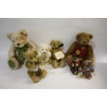 VARIOUS TEDDY BEARS including Steiff (Teddybar 25, 1926 Miniature, Zotty 1951 Miniature), Deans