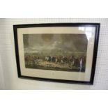 THE BEDALE HUNT - LARGE FRAMED ENGRAVING a large framed engraving of The Bedale Hunt, Gentlemen of