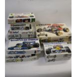 RACING CAR MODEL KITS various assembled Racing Cars from kits, including Tamiya, AMT and Nichimo (