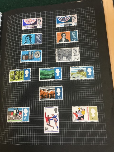 GREAT BRITAIN STAMP ALBUMS 7 albums in total including a well laid out album with various used 1d - Image 21 of 36