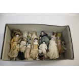 MINIATURE DOLLS including various late 19thc and early 20thc small dolls, including bisque and china