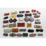 THIRTY FOUR VARIOUS ART DECO BUCKLES All two-piece and in a variety of non-precious materials (early