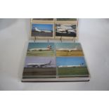 ALBUMS OF AEROPLANE POSTCARDS - AVIATION INTEREST 9 albums with a large and extensive collection