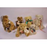 HERMANN TEDDY BEARS 8 various limited edition Teddy Bears by Hermann including La Baule 2000,