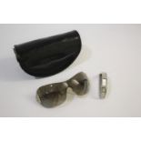 BVLGARI DESIGNER SUNGLASSES a pair of designer sunglasses in a black leather pouch, also with a DKNY