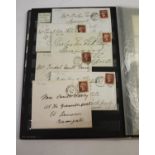GREAT BRITAIN STAMP ALBUM a stock book from 1841 1d red brown and 2d blue, later 1d red plates,