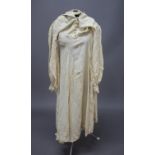 OSSIE CLARK VINTAGE DRESS an early 1970's Ossie Clark for Radley size 12 cream full length moss