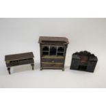 DOLLS HOUSE KITCHEN RANGE - EVANS & CARTWRIGHT a rare tinplate kitchen range by Evans &