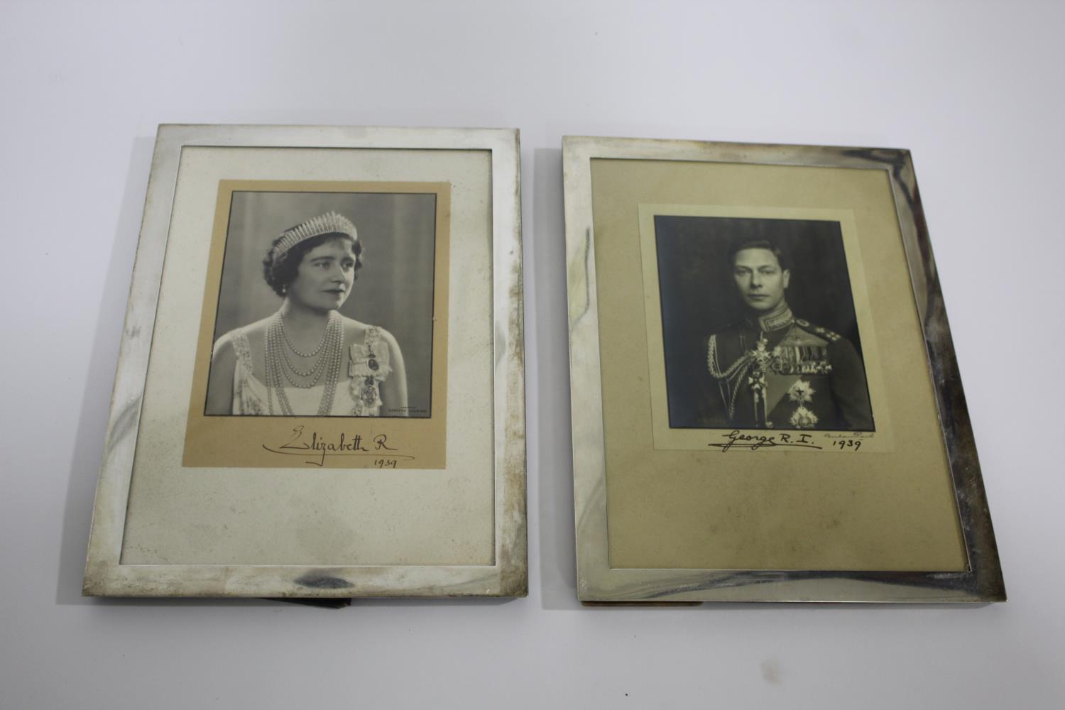 KING GEORGE VI & QUEEN ELIZABETH - SIGNED PHOTOGRAPHS including a photograph of King George VI,