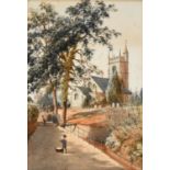 HARRY FRIER (1849-1921) WATERCOLOURS 3 framed watercolours including a painting of Taunton Castle