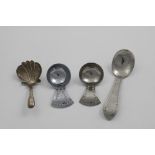KESWICK SCHOOL OF INDUSTRIAL ART:- A "Firth Staybrite" stainless steel caddy spoon, another with a