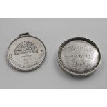 SCOTLAND: A large hollow silver prize medal of the Wellcroft Bowling Club, Glasgow, engraved to "