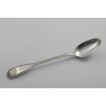 A VICTORIAN WEST COUNTRY BASTING SPOON Fiddle, Thread and Shell pattern (diamond shell heel),