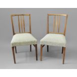 GORDON RUSSELL - SET OF DINING CHAIRS, DESIGN COUNCIL a set of 8 walnut stick back dining chairs