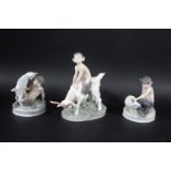 ROYAL COPENHAGEN including Model No 737 Faun riding Goat, 439 Faun with Rabbit, and 498 Faun with