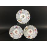 THREE H & R DANIEL PLATES circa 1828, in the Mayflower design, diameter 22.5cm (3)