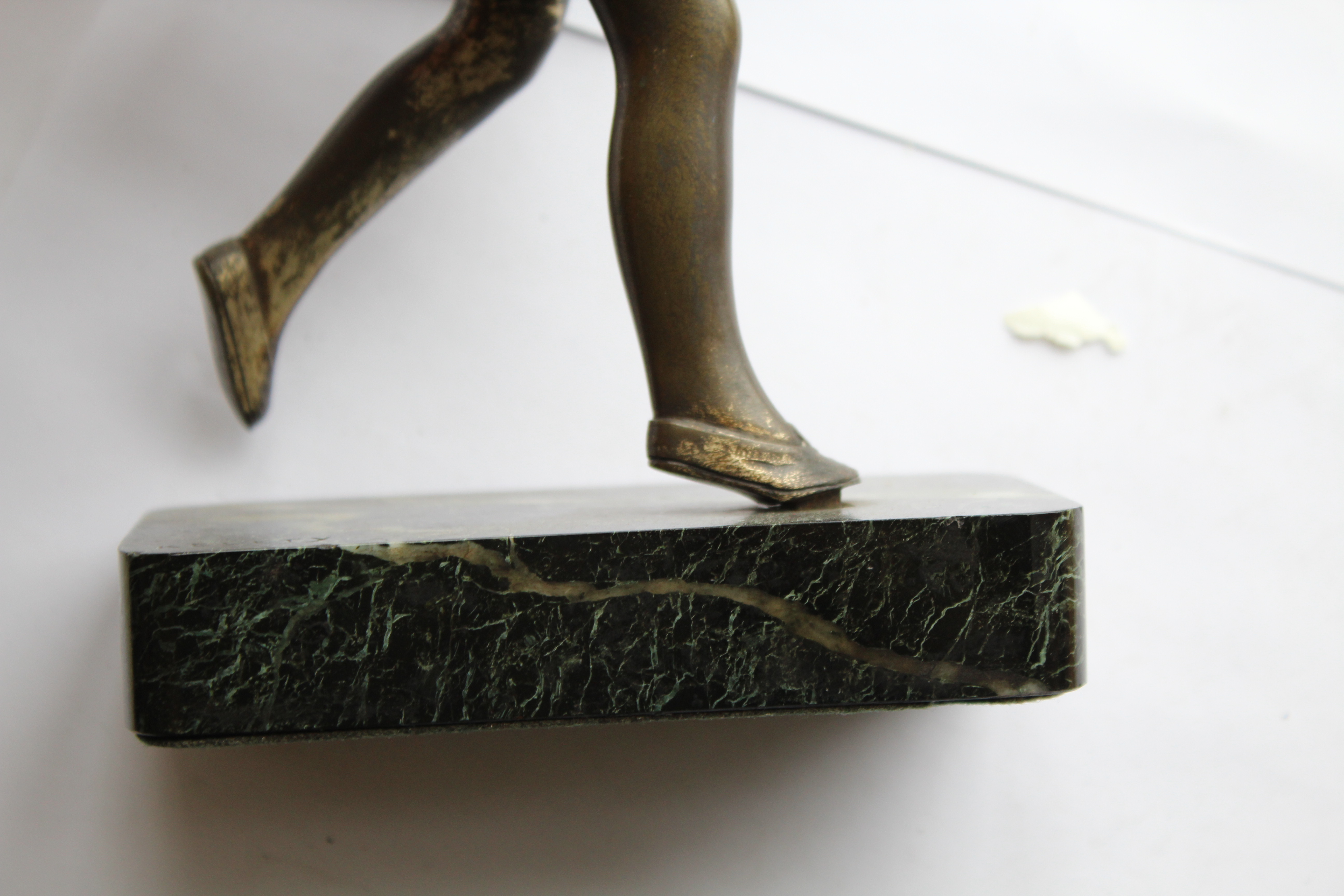 BRONZE ART DECO FIGURE OF A GIRL - AFTER ALEX KELETY a bronze figure Recreation, the bronze figure - Image 19 of 25