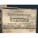 WINE: Chateau Grand Corbin Despagne, 2000, St Emilion, 12 bottles (owc)