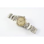 A GENTLEMAN'S STAINLESS STEEL OYSTER ROYAL WRISTWATCH BY ROLEX the signed circular dial with Roman