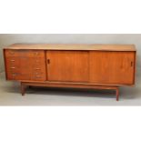 DALESCRAFT - MID CENTURY SIDEBOARD a large teak sideboard circa 1960's, with 4 drawers (1 with