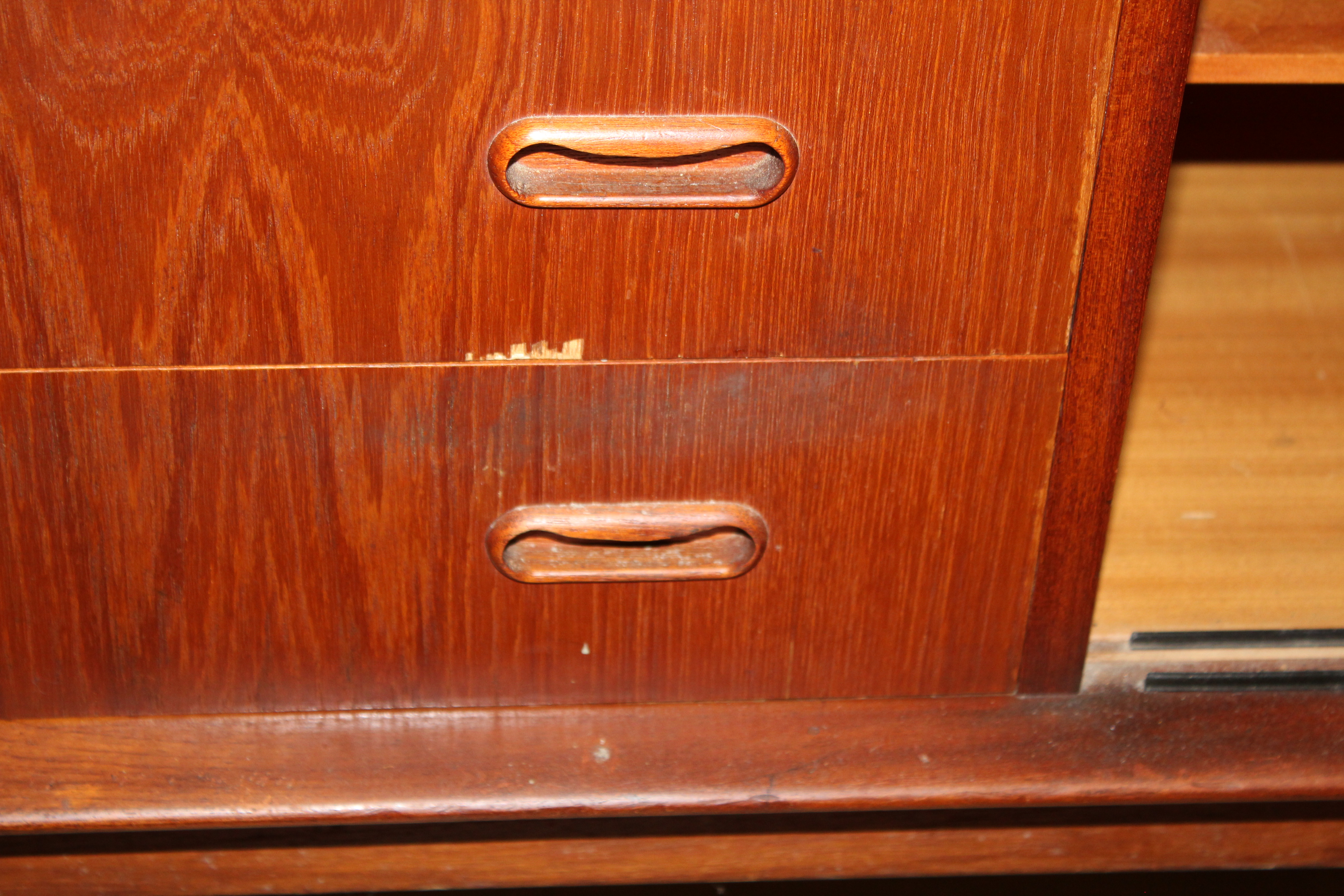 DALESCRAFT - MID CENTURY SIDEBOARD a large teak sideboard circa 1960's, with 4 drawers (1 with - Image 13 of 19