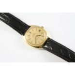 A GENTLEMAN'S 18CT GOLD AUTOMATIC CHRONOMETER CONSTELLATION WRISTWATCH BY OMEGA the signed gold