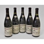 WINE: Chateauneuf-du-Pape, Vieux Telegraphe, 1990, domaine bottled, 5 bottles