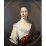 CIRCLE OF ENOCH SEEMAN (c.1694-1745) PORTRAIT OF A LADY, IDENTIFIED AS MRS HARBOROUGH Half length,