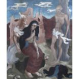 •URSULA McCANNELL (1923-2015) AN ALLEGORY: THE SPANISH CIVIL WAR Signed and dated Ursula McC 41,