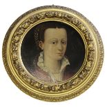 MANNER OF FRANCOIS CLOUET (c.1510-1572) PORTRAIT OF A LADY, POSSIBLY MARY QUEEN OF SCOTS Oil on