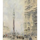 WILLIAM WALCOT (1874-1943) WESTMINSTER ABBEY: THE WEST FRONT AND THE WAR MEMORIAL Watercolour and