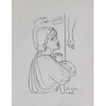 •JEAN COCTEAU (1889-1963) MAIRIE - D'APRES MANTEGNA; ETUDE POUR LE CHRIST Two, lithographs, c.1956-