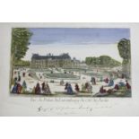 VUES D'OPTIQUES A folio of nineteen assorted subjects, principally Paris; also Rheims, Antibes,