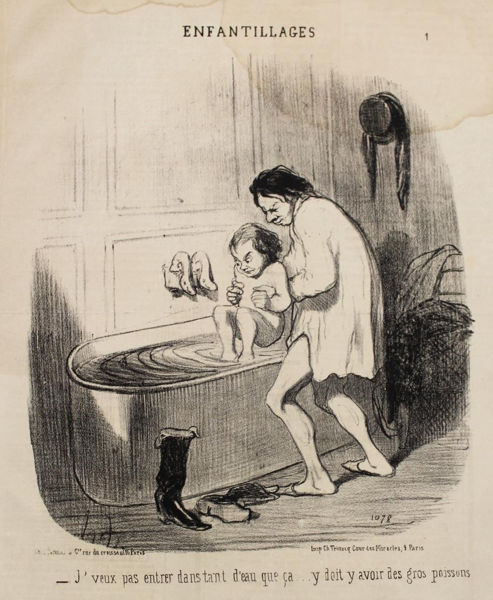 AFTER HONORE DAUMIER (1808-1879) ASSORTED LITHOGRAPHS A plate from `Enfantillages`, published by