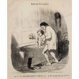 AFTER HONORE DAUMIER (1808-1879) ASSORTED LITHOGRAPHS A plate from `Enfantillages`, published by