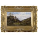 ALFRED AUGUSTUS GLENDENING Senr. (1840-1921) COASTAL PASTURES Signed, oil on canvas 29 x 49.