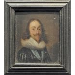 MANNER OF SIR ANTHONY VAN DYCK (1599-1641) PORTRAIT OF KING CHARLES I Bust length, wearing a dark