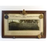 R. G. A. Officer Cadet School. A framed and glazed monochrome horizontal format photograph of the