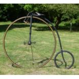 A c1890 Humber & Co. (?) Pneumatic-Tyred Track Ordinary. A very rare lightweight track bicycle
