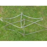 Bicycle Stands. Two grey-painted folding stands. (2)