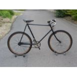 A Raleigh Path Racer, having a 24-inch frame numbered 336680, with a black email finish (possibly