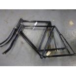 Two Bicycle Frames. A late Victorian Humber frame and forks together with another similar, both 24-