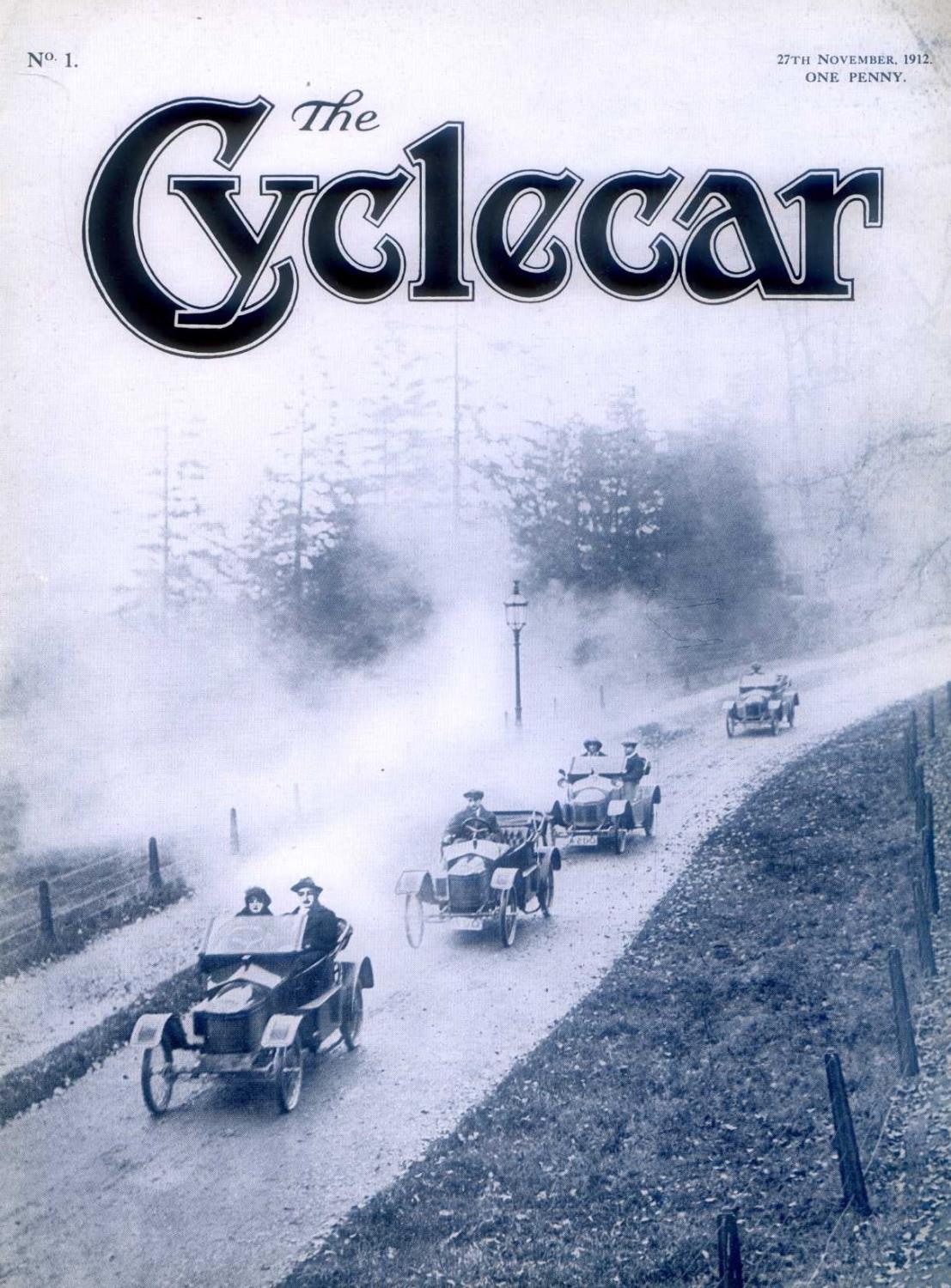 The Cyclecar. A rare pre-production promotional folder, itself containing an example front cover - Image 2 of 2