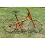 A c1900 Peugeot 'Bicyclette'. An interesting wooden frame 'Velocipedes D'Enfants' from this French