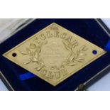 The Cyclecar Club. A particularly well-crafted presentation plaque for a 1914 Hill Climb (date and