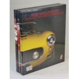 Ferrari. Three books in the Cavalleria series, each with its slipcase, large format with excellent