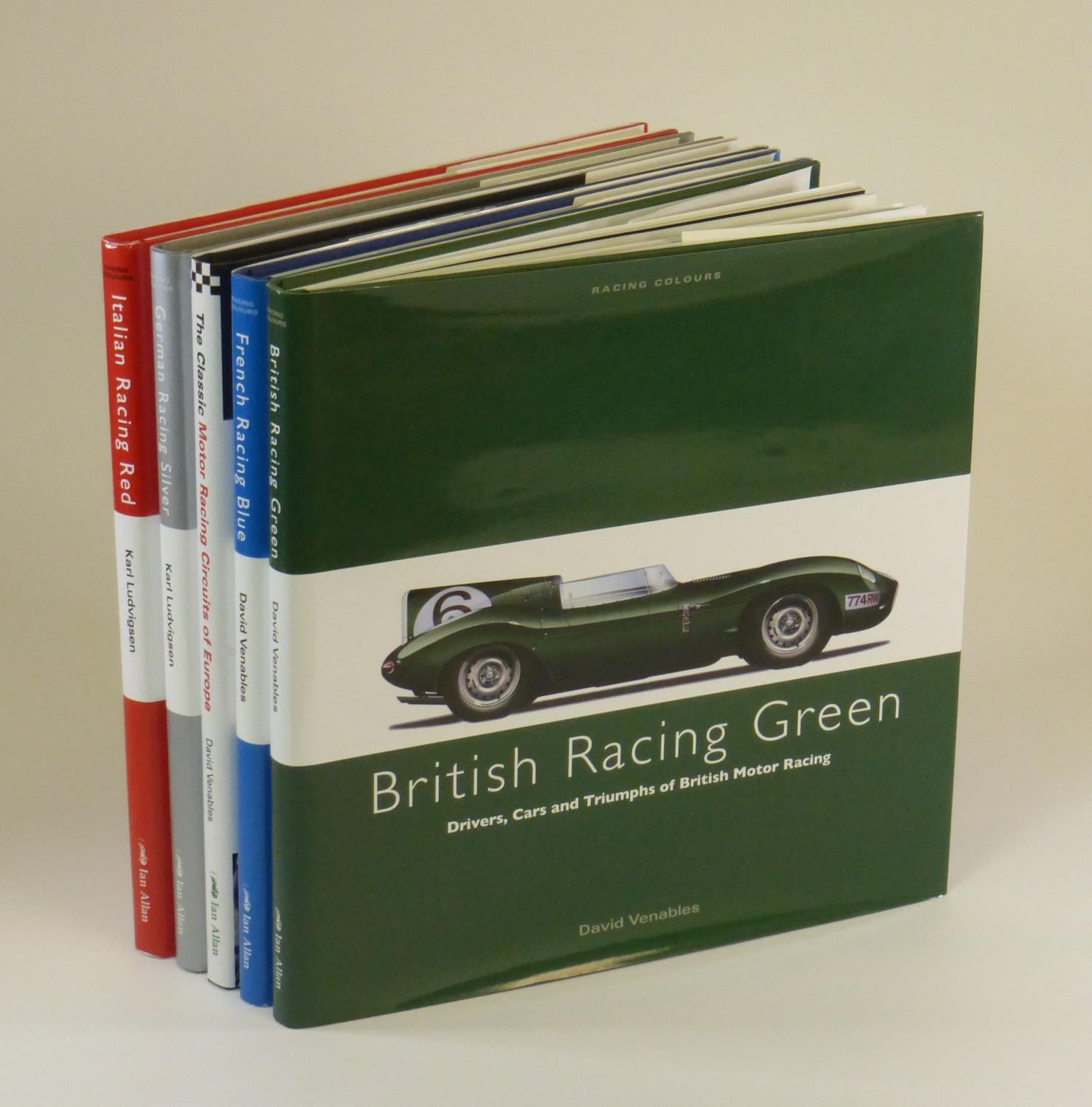 European Motor Racing. Five quarto square format hardback volumes, all virtually as new in their
