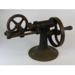 Spoke Thread Cutter. A bench mounted 'Millennium' tool in apparent working order with a thread