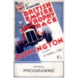 Jersey Channel Islands, Donnington & Prescott Programmes. Comprising 4 Jersey Road Race Programmes