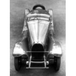 An Album of Bugatti Photographs. Housed in a black plastic folder, 75 copy photographs of various